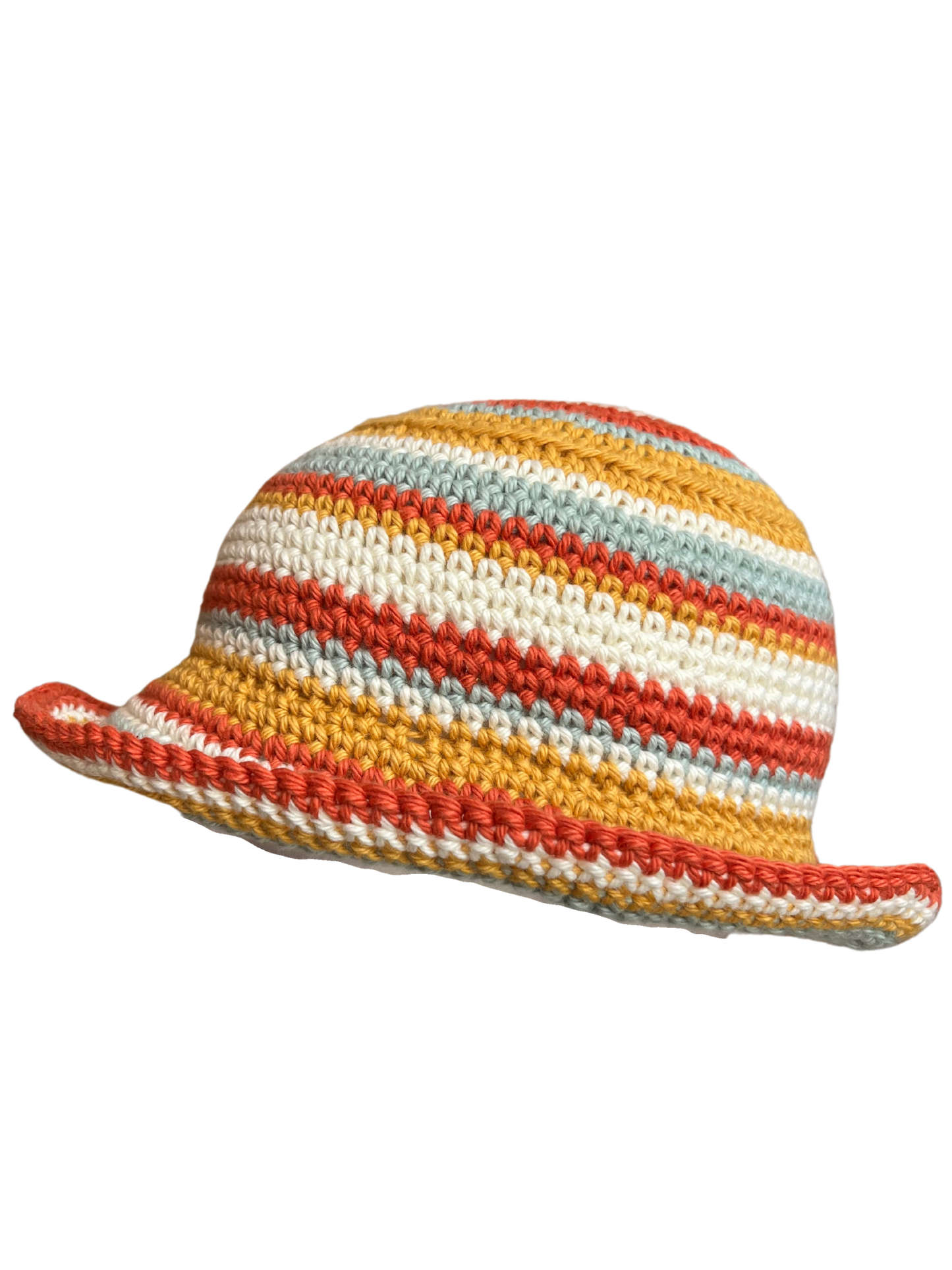 Multicolor Striped Bucket Hat