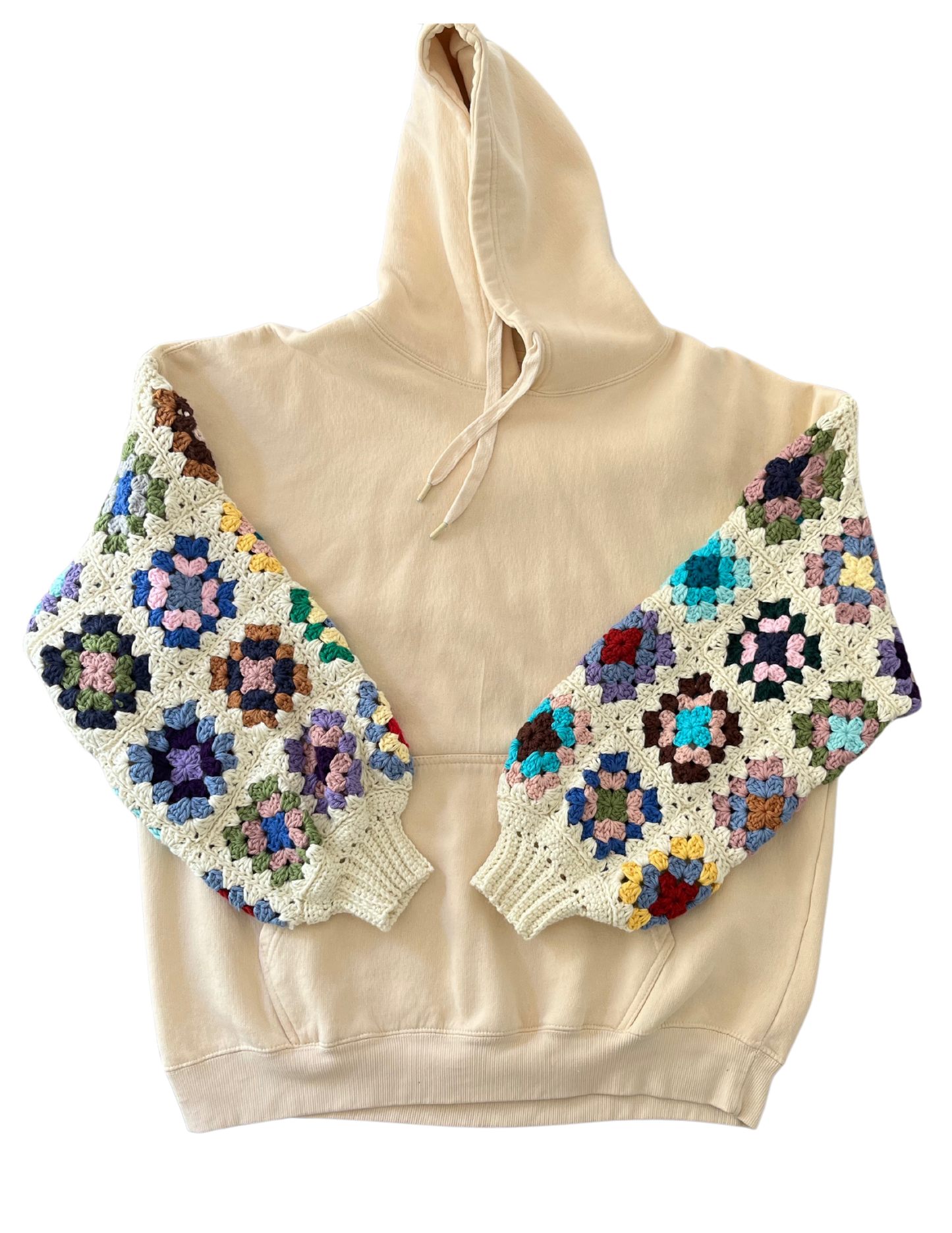Crochet Sleeve Hoodie (L)