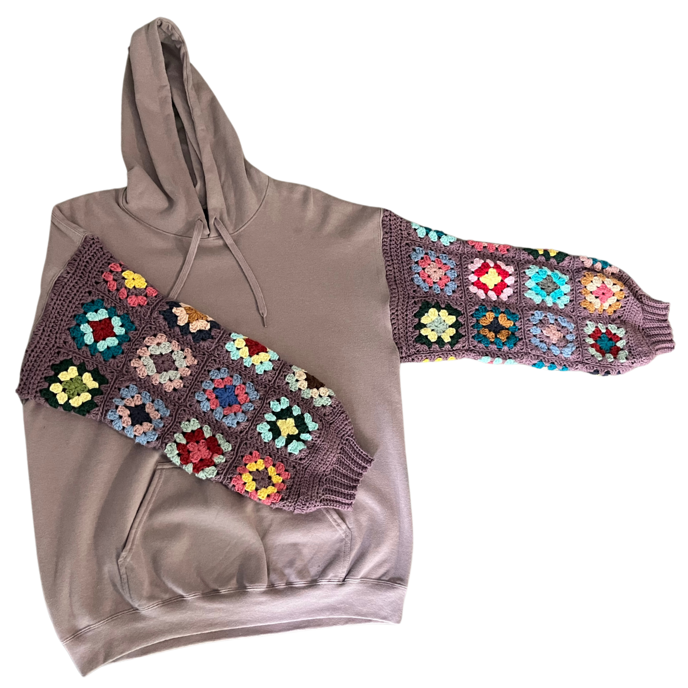 Crochet Sleeve Hoodie (L)