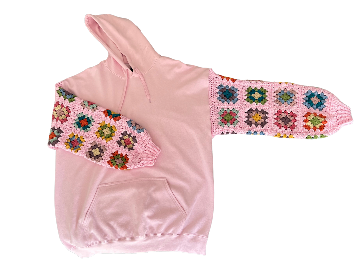 Crochet Sleeve Hoodie (XL)