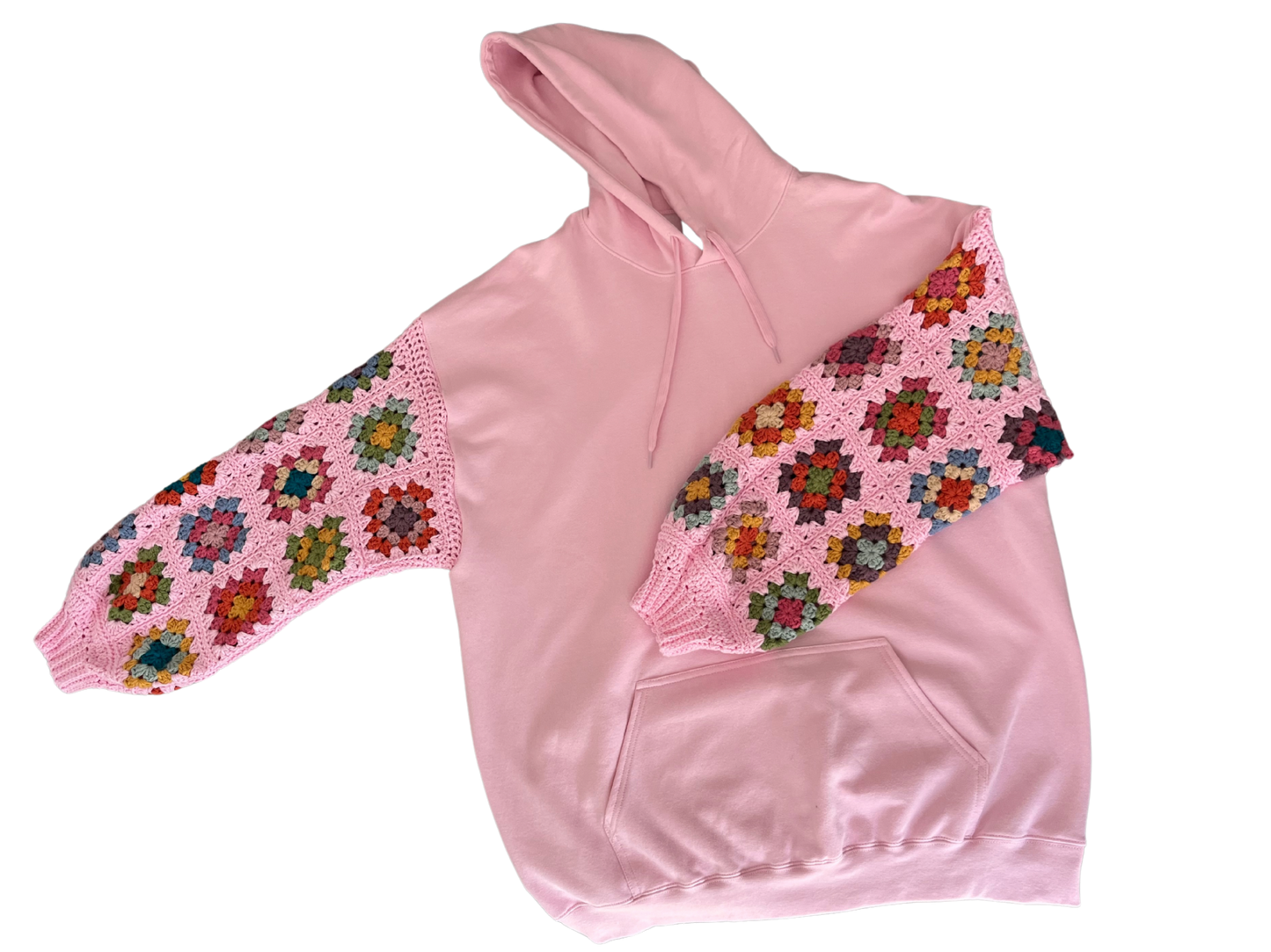 Crochet Sleeve Hoodie (XL)