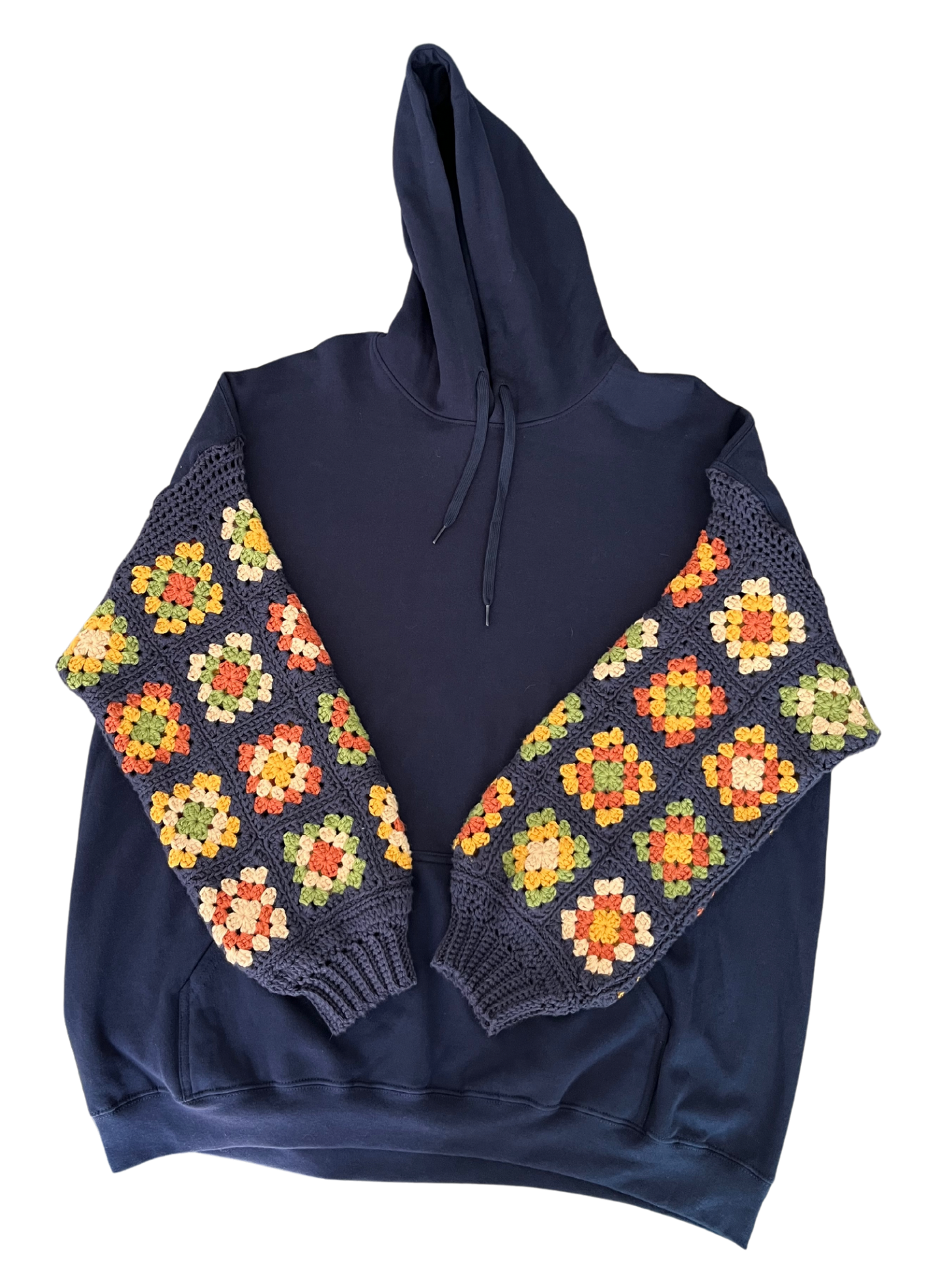 Crochet Sleeve Hoodie (XXL)
